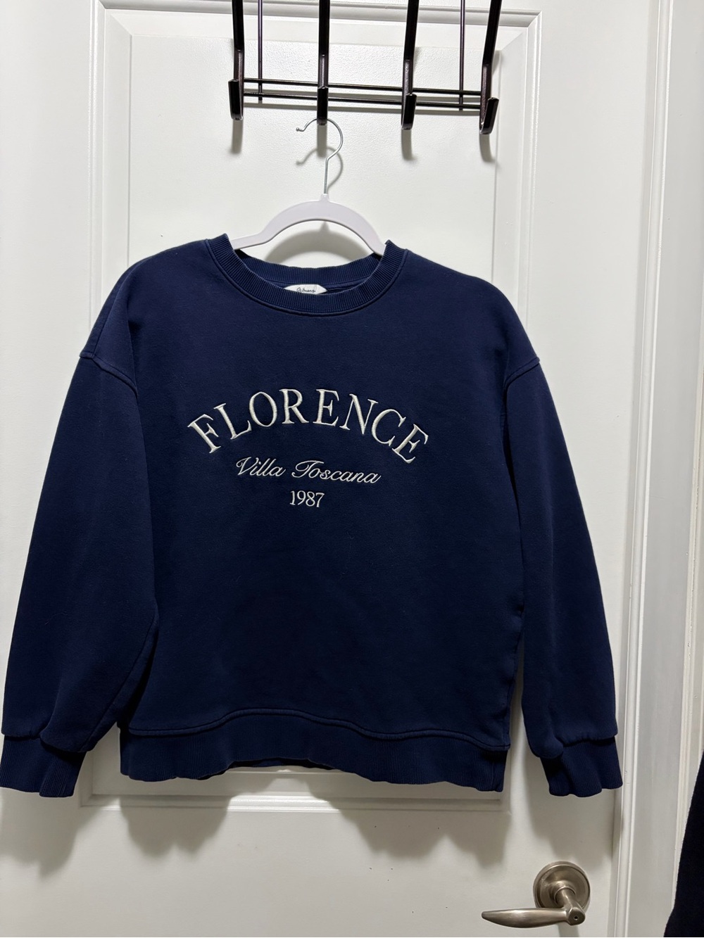 Florence Villa Toscana Crewneck Sweatshirt - Navy
